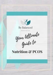 Cover for the Free Ultimate guide to Nutrition and PCOS Ebook